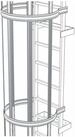 Zarges R&uuml;ckgrat-/R&uuml;ckenschutz ZARGES R&uuml;ckenschutzstrebe 1.400 mm Edelstahl