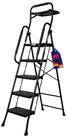PROREGAL&reg; Trittleiter Profi-Stehleiter klappbar Traglast 150kg Stahl Matt...