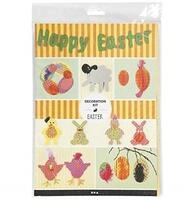 creativ company Kreativset Bastelset - Ostern - f&uuml;r Fenster oder zum Aufh&auml;ngen,