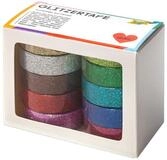 Folia Bastelband folia Glitzertape Set in 10 Farben 5m 10 St&uuml;ck