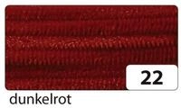 Folia Bastelfilz Chenilledraht - 8 mm 10 St&uuml;ck dunkelrot.