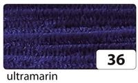 Folia Bastelfilz Chenilledraht - 8 mm 10 St&uuml;ck ultramarin.