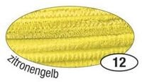 Folia Bastelfilz Chenilledraht - 8 mm 10 St&uuml;ck zitronengelb.