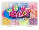 Siva Schmuckset Soft Looms Bands in der Box, 180 Teile + 15 Clips