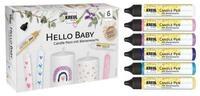 C. KREUL Malstift KREUL Candle Pen 6er Set Hello Baby
