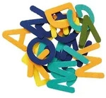Roth Schult&uuml;te Filzbuchstaben, gelb-blau-gr&uuml;n bunt