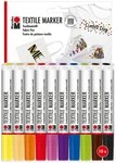 Marabu Textilmarker Textile Marker, 10er-Set