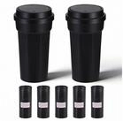 LuxusKollektion M&uuml;lleimer Auto M&uuml;lleimer 2er Set mit Deckel und 5 Rollen