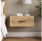 vidaXL Nachtkommode vidaXL Wandmontierter Nachttisch Artisan-Eiche 49 x 34,5 x...