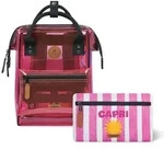 CABAIA Rucksack Tansparent Backpack (Set, 3-tlg) rosa