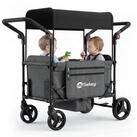 Sekey Bollerwagen Faltbar mit Dach, 1-2 Kinder Bollerwagen mit XXL-R&auml;dern...