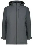 CMP Wintermantel CMP Herren Parka Man Long Jacket Zip Hood 36K2607 grau 46 EU