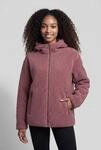 Kapuzenfleecejacke CMP "WOMAN JACKET FIX HOOD", Damen, Gr. 36, rosa (malva),