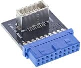 Inline InLine&reg; USB 3.0 zu USB 3.1 Frontpanel Key-B Adapter intern USB-Adapter
