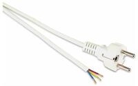 Goobay GOOBAY Netzkabel mit Schutzkontaktstecker, 1,5 m, wei&szlig; Netzkabel