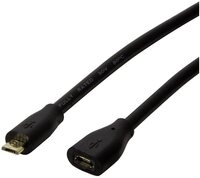 LogiLink LogiLink USB-Kabel USB 2.0 USB-Micro-B Stecker, USB-Micro-B Buchse 1.