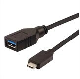 ROLINE USB 3.2 Gen 1 Kabeladapter, USB Typ C - A, ST/BU, OTG USB-Kabel, USB Typ...
