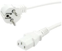 VALUE Value 19.99.1016 Strom Verbindungskabel Wei&szlig; 0.60 m Elektro-Kabel,...