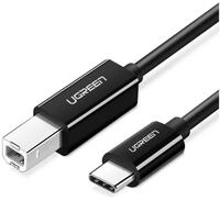UGREEN US241 Drucker Kabel USB 2.0 2 Meter Kabel Typ-C 2.0 schwarz USB-Kabel,...