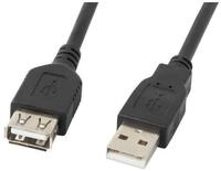 Lanberg CA-USBE-10CC-0050-BK USB Kabel USB 2.0 5 m USB A 0,48 Gbit/s Schwarz
