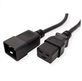 ROLINE Netzkabel Stecker C20 - Buchse C19 Stromkabel, IEC320 C20, Kaltger&auml;te,...