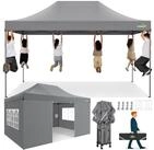 LuxusKollektion Faltpavillon Faltpavillon 3x4,5m wasserdicht grau 4 Seitenteile