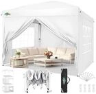LuxusKollektion Faltpavillon Faltpavillon 3x3m Wei&szlig; mit 4 Seitenteilen