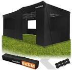 tectake Pavillon Aluminium Faltpavillon, 6 x 3 m, wasserdicht, mit Tragetasche,...