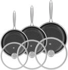 LuxusKollektion Pfannen-Set Pfannenset Edelstahl Induktion Antihaft 20 Stainless
