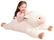 LuxusKollektion Kuscheltier Pl&uuml;schtier Kuscheltier XXL 78cm Pl&uuml;sch Wei&szlig; Schaf