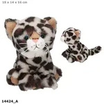 Depesche Spiel TOPModel Pl&uuml;schkatze Leo hell &ndash; Leoparden Look, 16 cm