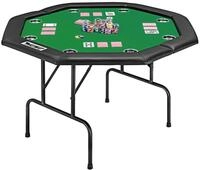 MUWO Spieltisch Klappbarer Pokertisch f&uuml;r 8 Spieler
