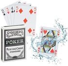 relaxdays Spiel 2 x wasserfeste Pokerkarten aus Plastik, Poker