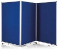 magnetoplan&reg; Paravent Raumteiler Pr&auml;sentationswand 3teilig mobil - faltbar -