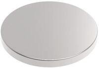MAUL Magnet Neodym-Scheibenmagnet selbstklebend 1x10mm 500 g hellsilber VE=20...