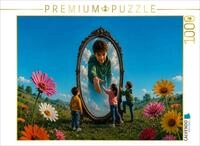 CALVENDO Puzzle CALVENDO Puzzle Durch den Spiegel, 1000 Teile Lege-Gr&ouml;&szlig;e 64 &times; 48