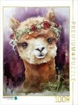 CALVENDO Puzzle CALVENDO Puzzle Alpaka mit Blumenkr&auml;nzchen, 1000 Teile Lege-Gr&ouml;&szlig;e
