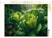 CALVENDO Puzzle CALVENDO Puzzle Frischer Kopfsalat im Garten w&auml;chst im satten Gr&uuml;n,