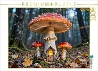 CALVENDO Puzzle CALVENDO Puzzle Das geheime Haus im Pilz, 1000 Teile Lege-Gr&ouml;&szlig;e 64