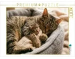 CALVENDO Puzzle CALVENDO Puzzle Der beste Schlafplatz ist in Mutters Pfoten, 2000