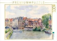 CALVENDO Puzzle CALVENDO Puzzle Graslei in Gent, 1000 Teile Lege-Gr&ouml;&szlig;e 64 &times; 48 cm