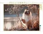 CALVENDO Puzzle CALVENDO Puzzle Heilige Birma - Zauber des ersten Frosts, 2000...