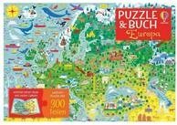 Usborne Verlag Puzzle Puzzle & Buch: Europa, 300 Puzzleteile