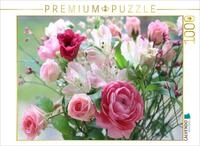 CALVENDO Puzzle CALVENDO Puzzle Blumenstrau&szlig; mit Rosen, Ranunkel und Inkalilien,