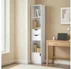 HOMCOM B&uuml;cherregal B&uuml;cherschrank Aktenschrank mit 3 offenen Regalebenen, Set