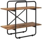 vidaXL B&uuml;cherregal 60 x 35 x 70 cm B&uuml;cherregal 2 Ebenen 60x35x70 cm PB...