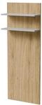 MIRJAN24 Wandregal Fiore 50, 151x19x138 cm, Warmwei&szlig;er LED-Beleuchtung