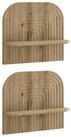 vidaXL Wandregal 41 x 135 x 375 cm Wandregal 2 stk Artisan-Eiche 41x13,5x37,5 cm
