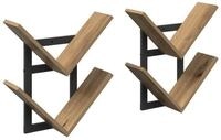 vidaXL Wandregal 43 x 15 x 47 cm Wandregal 2 pcs Artisan-Eiche 43x15x47 cm...
