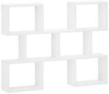 vidaXL Wandregal 103 x 17 x 80 cm Wandregal Wei&szlig; 103x17x80 cm Holzwerkstoff